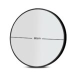 Embellir 2 Wall Mirror Makeup 80cm Home Decor Framed Mirrors Bathroom Round Black - Image 2