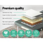 Zenses Massage Table 55cm Portable 2 Fold Aluminium Beauty Bed Grey - Image 5