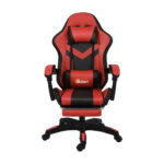 Oikiture Racing Gaming Chair 7 RGB LED 8 Points Massage Black&Red - Image 7