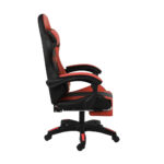 Oikiture Racing Gaming Chair 7 RGB LED 8 Points Massage Black&Red - Image 6