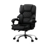 Oikiture Massage Office Chair PU Leather Black - Image 6