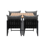 Livsip 5PCS Outdoor Dining Set Garden Table Chairs with Cushions - Image 7