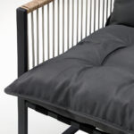 Livsip Outdoor Dining Set Black Table 4 Seater - Image 8