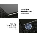 Gardeon Outdoor Sofa Set Lounge Setting Wicker Table and Chairs Garden Patio Furniture - Image 6