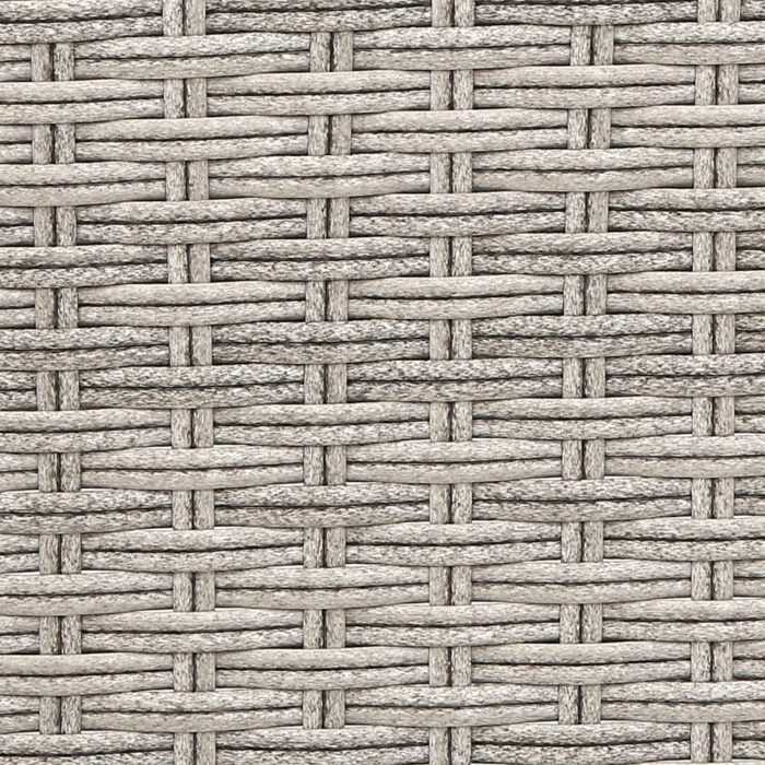 Gardeon 5PC Recliner Chairs Table Sun lounge Wicker Outdoor Furniture Adjustable Grey - Image 6