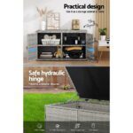 Gardeon Outdoor Storage Cabinet Box Deck Wicker Shelf Chest Garden Shed Tools - Image 5
