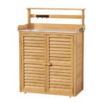 Gardeon Outdoor Storage Cabinet Box Potting Bench Table Shelf Chest Garden Shed - Image 3