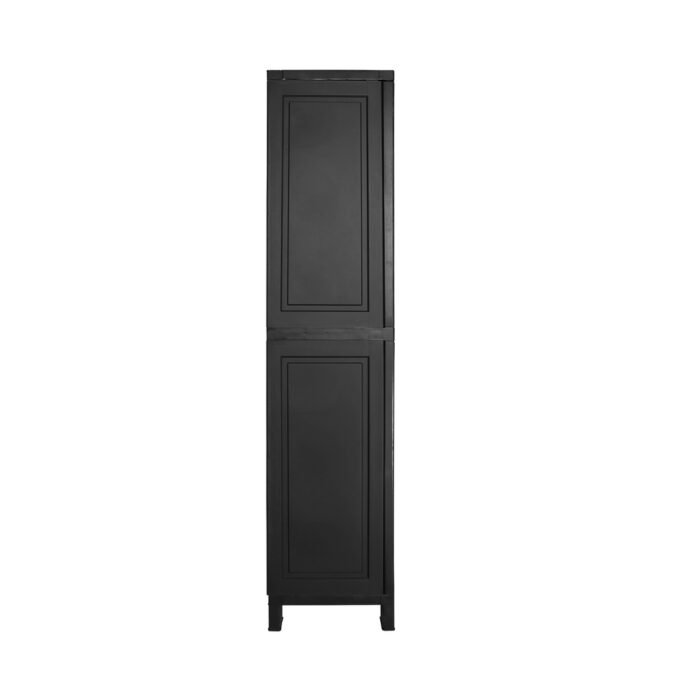 Livsip Outdoor Storage Cabinet Adjustable Lockable Tall Black - Image 4