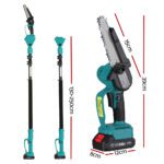 Giantz Telescopic Pole Chainsaw 6 Inch Cordless Tree Trimmer Kit 20V Battery - Image 2