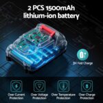 Giantz Telescopic Pole Chainsaw 6 Inch Cordless Tree Trimmer Kit 20V Battery - Image 5