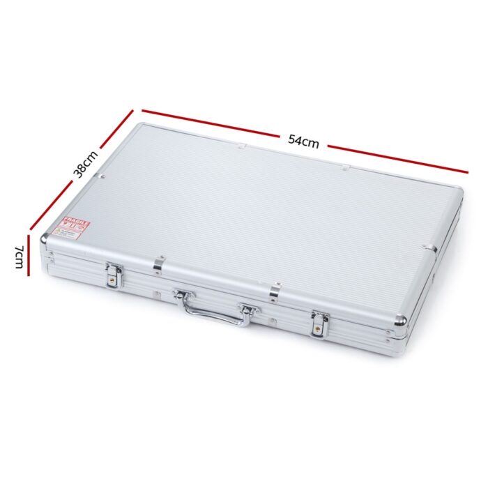 1000pcs Poker Chips Set Casino Texas Hold'em Gambling Party Game Dice Cards Case - Image 2