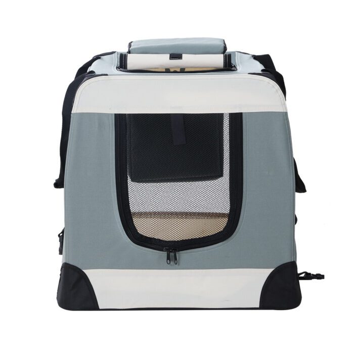 i.Pet Pet Carrier Soft Crate Dog Cat Travel 90x61CM Portable Foldable Car 2XL - Image 4