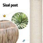 i.Pet Cat Tree Tower Scratching Post Scratcher 142cm Wood Bed Condo House - Image 6