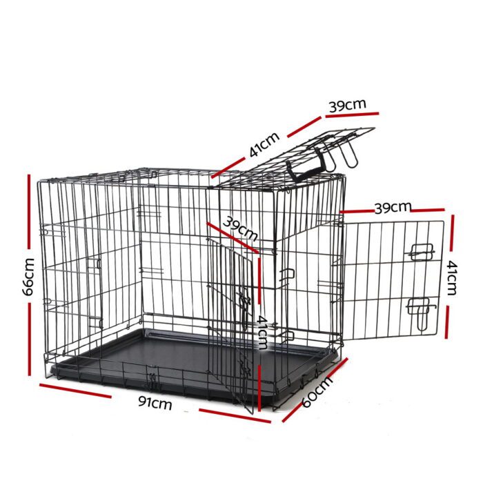 i.Pet 36" Dog Cage Crate Kennel 3 Doors - Image 2
