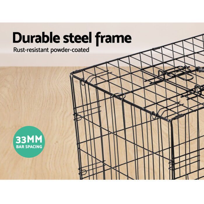 i.Pet 36" Dog Cage Crate Kennel 3 Doors - Image 4