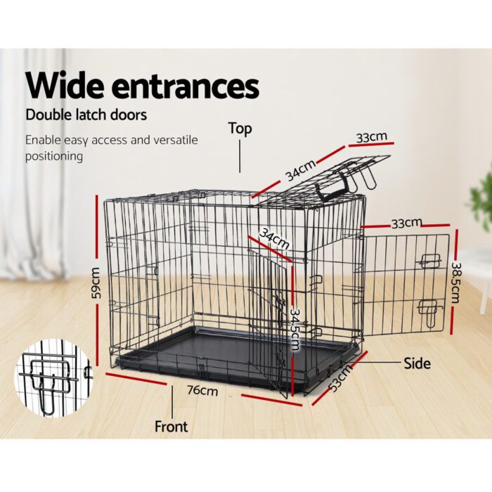 i.Pet 36" Dog Cage Crate Kennel 3 Doors - Image 5