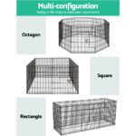 i.Pet 30" 8 Panel Dog Playpen Pet Fence Exercise Cage Enclosure Play Pen - Image 4