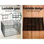 i.Pet 30" 8 Panel Dog Playpen Pet Fence Exercise Cage Enclosure Play Pen - Image 5