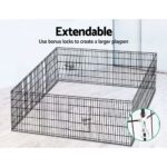 i.Pet 30" 8 Panel Dog Playpen Pet Fence Exercise Cage Enclosure Play Pen - Image 6