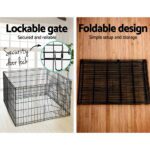 i.Pet 2x30" 8 Panel Dog Playpen Pet Fence Exercise Cage Enclosure Play Pen - Image 5