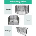 i.Pet 36" 8 Panel Dog Playpen Pet Fence Exercise Cage Enclosure Play Pen - Image 4