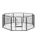 i.Pet 32" 8 Panel Dog Playpen Pet Exercise Cage Enclosure Fence Play Pen