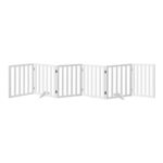 Alopet Wooden Pet Gate Dog Fence 6 Panels