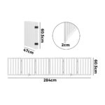 Alopet Wooden Pet Gate Dog Fence 6 Panels - Image 2