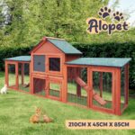 Alopet Rabbit Hutch Spacious Wooden Outdoor Pet Hutch - Image 6