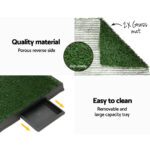 i.Pet Pet Training Pad Dog Potty Toilet Large Portable With Tray Grass 2 Mats - Image 6