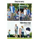 Alfresco 6 Person Picnic Basket Set Bag Wheels Insulated Trolley - Image 6