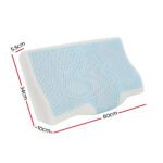 Giselle Cervical Pillow Memory Foam Contour Pillow Neck Support Cool Gel - Image 2