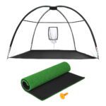 Everfit 3.5m Golf Practice Net with Driving Mat Training Aid Target Hitting - Image 3