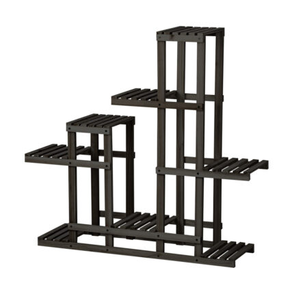 Livsip Plant Stand 6 Tiers Wooden Shelving Black