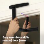 Everfit 2Pcs/Set Pull Up Bar Portable Foldable Dip Station Multi Gym 120kg Home Power Station Black - Image 5