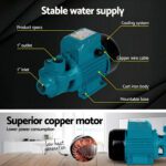 Giantz Peripheral Water Pump Garden Boiler Car Wash Auto Irrigation House QB80 - Image 5