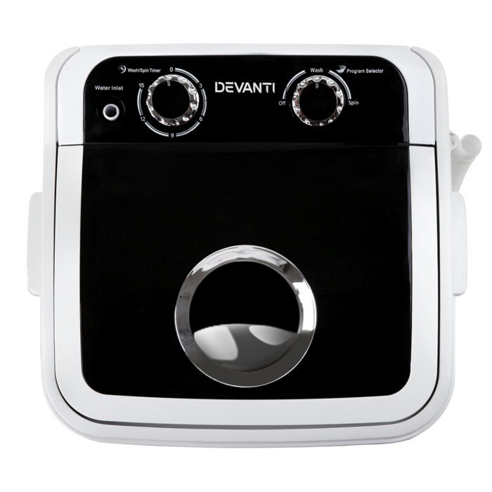 Devanti Portable Washing Machine 4.6KG Black - Image 6