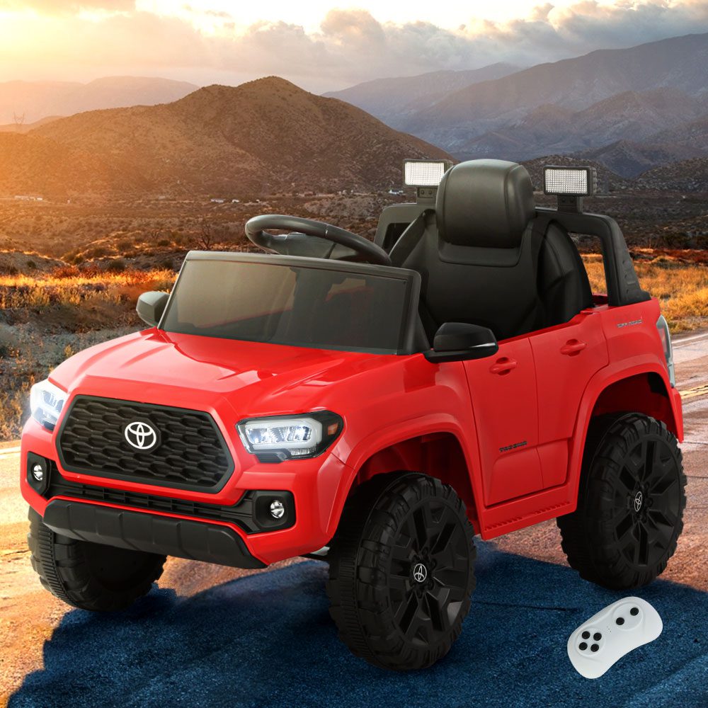 RCAR-LS-TOYO-RD-202502281556-00 Kids Electric Ride On Car Toyota Tacoma Off Road Jeep Toy Cars Remote 12V Red - Image 1