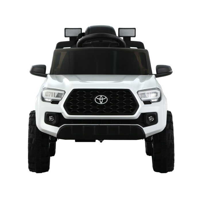 Kids Electric Ride On Car Toyota Tacoma Off Road Jeep Toy Cars Remote 12V Whte - Image 3