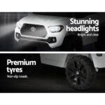 Kids Electric Ride On Car Toyota Tacoma Off Road Jeep Toy Cars Remote 12V Whte - Image 6