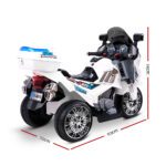 Rigo Kids Electric Ride On Patrol Police Car BMW-Inspired S1K 6V Battery White - Image 2