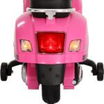 Kids Electric Ride On Car Motorcycle Motorbike Vespa Licensed GTS Pink - Image 4