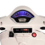 Kids Electric Ride On Car Motorcycle Motorbike Vespa Licensed GTS White - Image 5