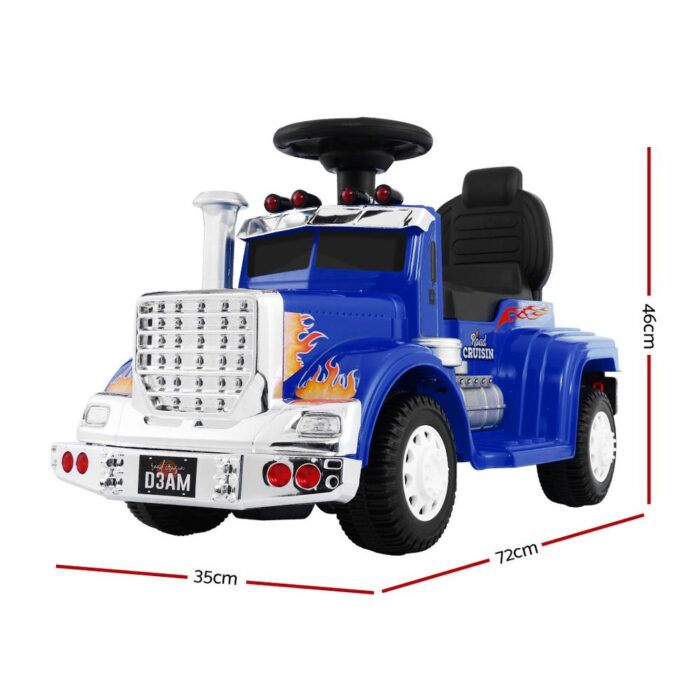Rigo Kids Electric Ride On Car Truck Motorcycle Motorbike Toy Cars 6V Blue - Image 2