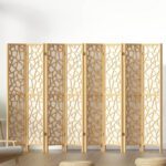 Artiss 8 Panel Room Divider Screen 325x170cm Clover Natural