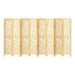 Artiss 8 Panel Room Divider Screen 325x170cm Clover Natural - Image 3