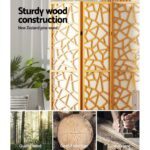 Artiss 8 Panel Room Divider Screen 325x170cm Clover Natural - Image 5