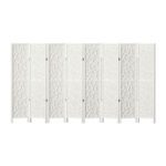 Artiss 8 Panel Room Divider Screen 325x170cm Clover White - Image 3