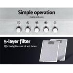 Devanti 600mm Range Hood 60cm Rangehood Stainless Steel - Image 4