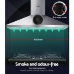 Devanti 900mm Range Hood 90cm Rangehood Stainless Steel - Image 3